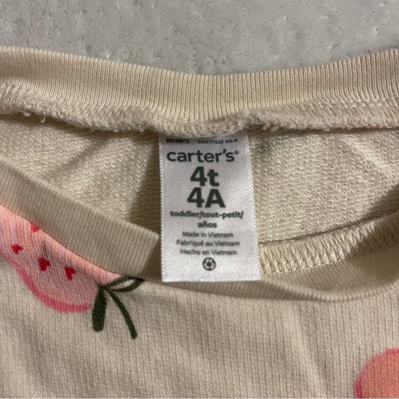 Carter's Cherry Sweatshirt - Picture 2 of 4